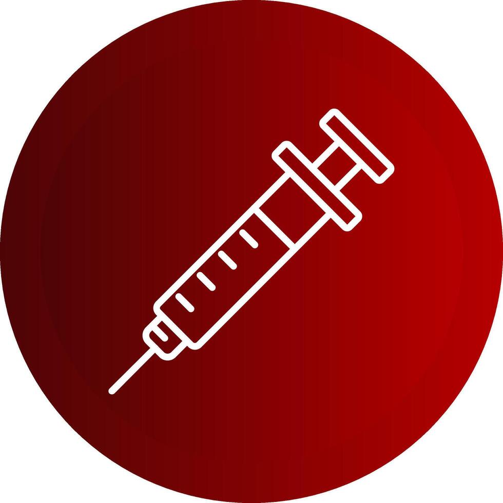 Injection Line Button Icon vector
