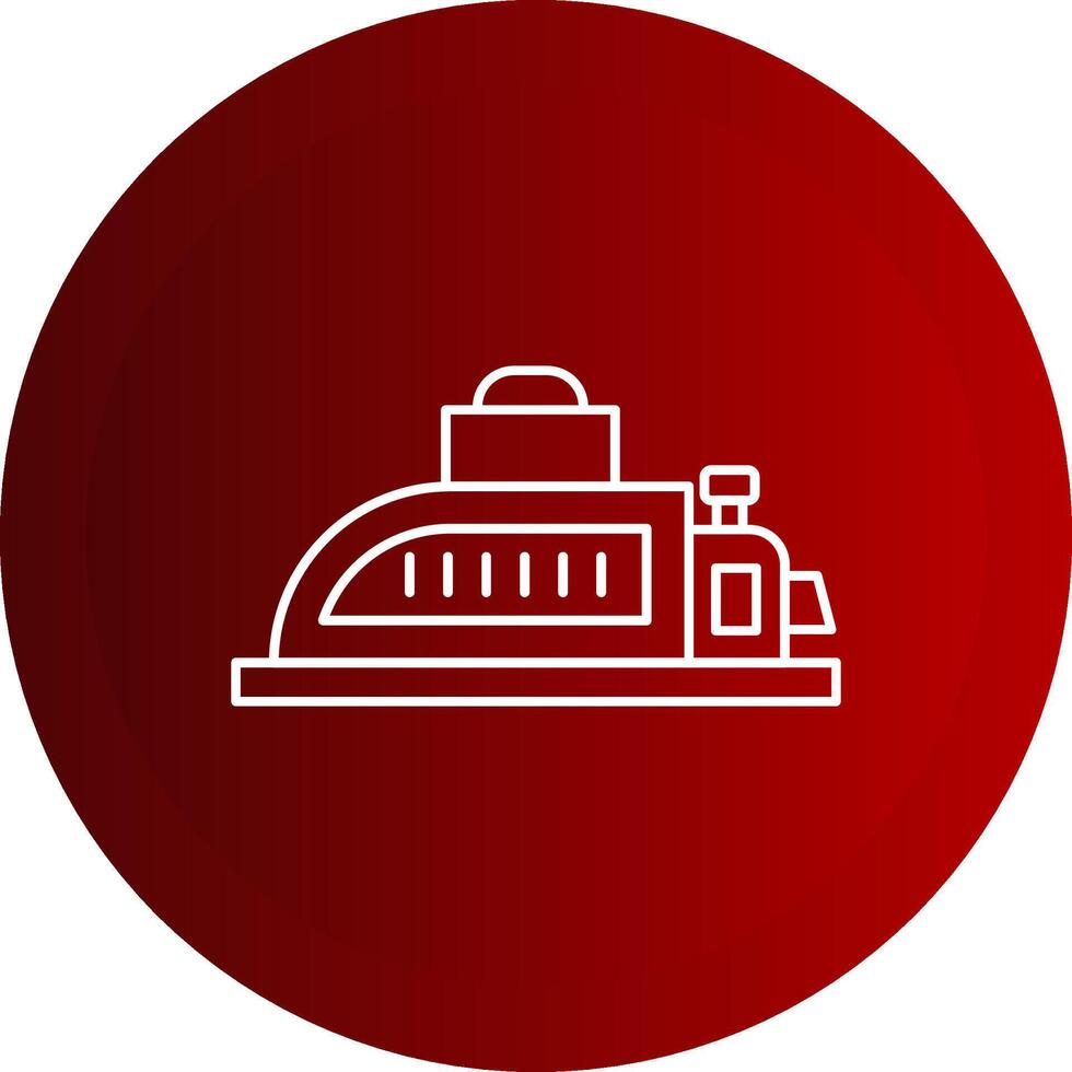 Planer Line Button Icon vector
