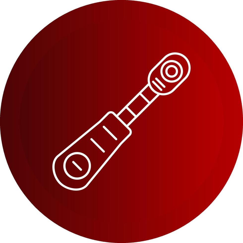 Ratchet Line Button Icon vector