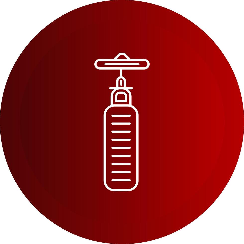 Rotary Tool Line Button Icon vector