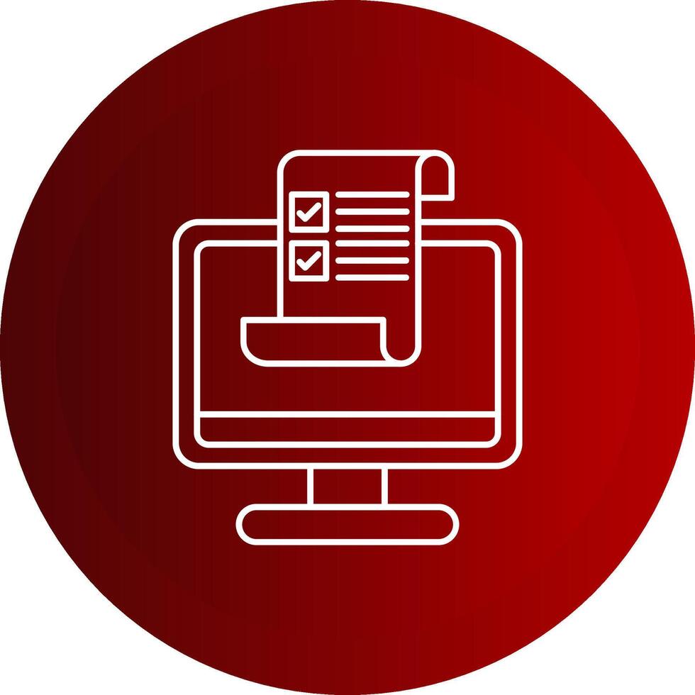 Brief Line Button Icon vector