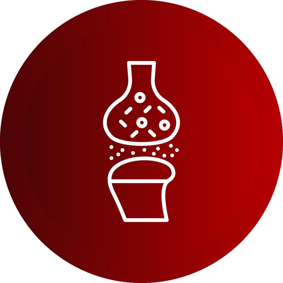 Synapse Line Button Icon vector