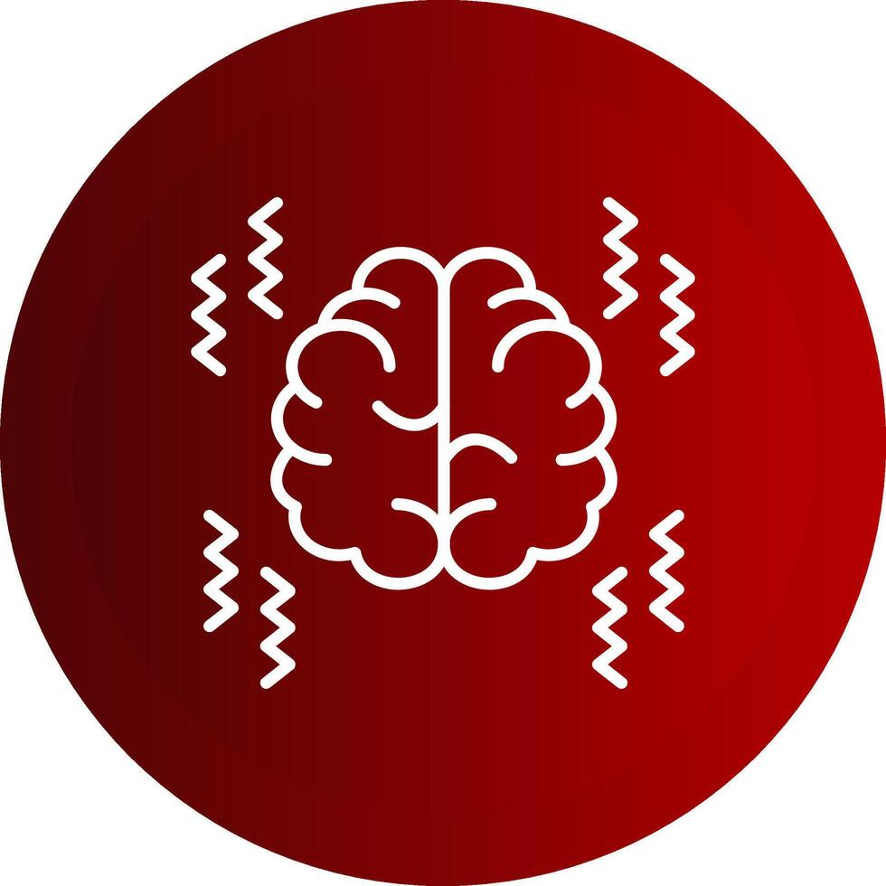 Parkinson Line Button Icon vector