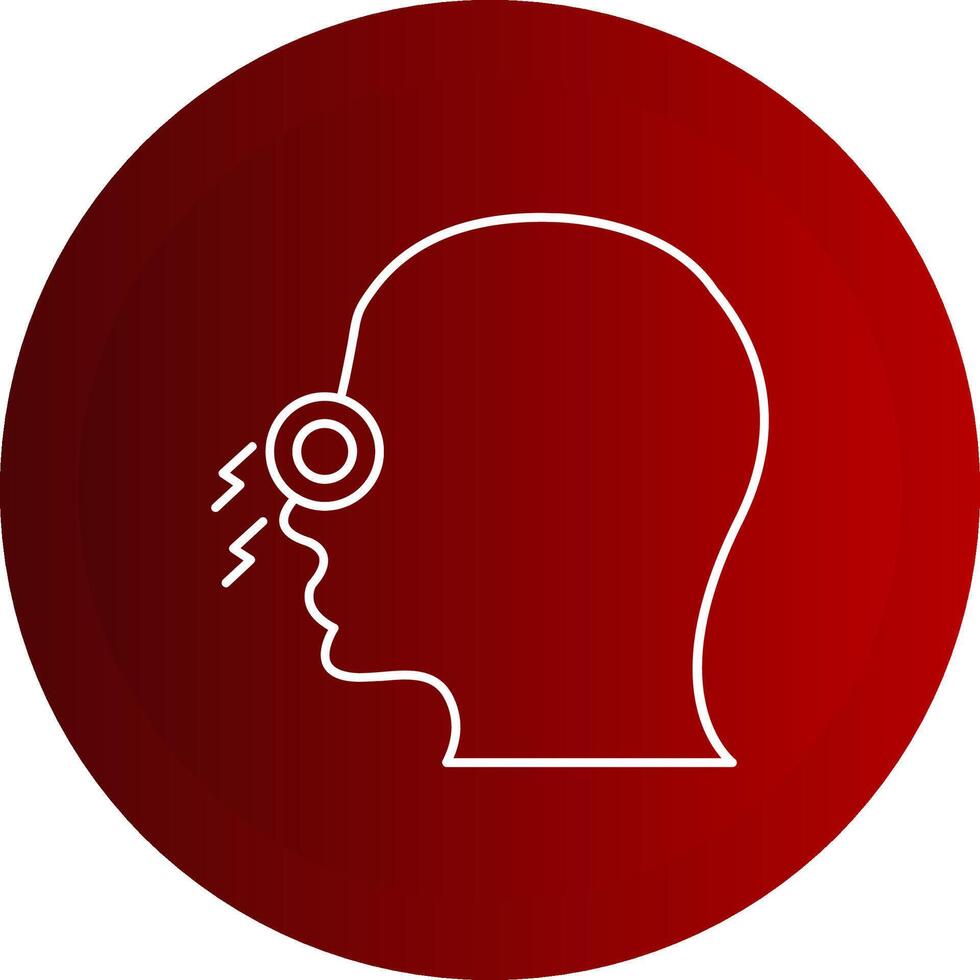 Congestion Line Button Icon vector