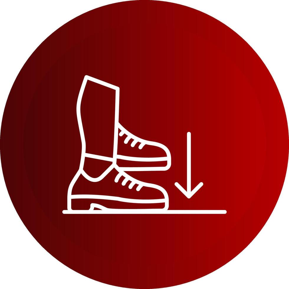 Stamp Line Button Icon vector