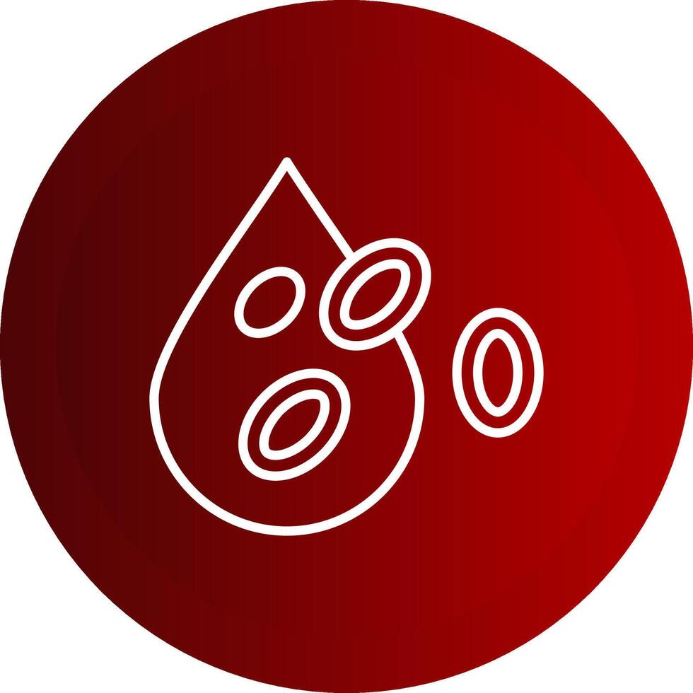 Platelet Line Button Icon vector