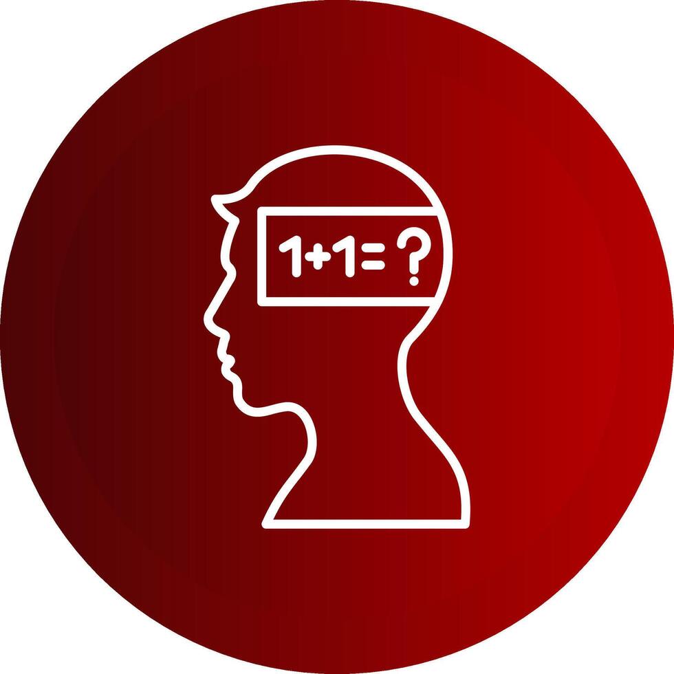 Parkinson Line Button Icon vector