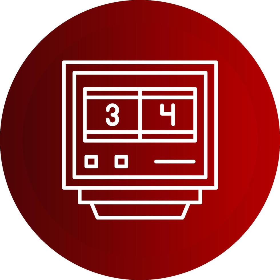 Lap Counters Line Button Icon vector