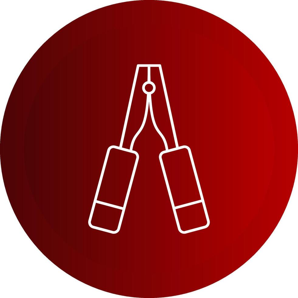 Clamp Line Button Icon vector
