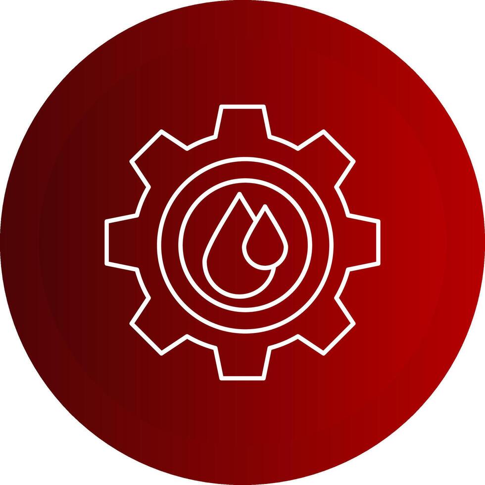 Water Qualties Line Button Icon vector