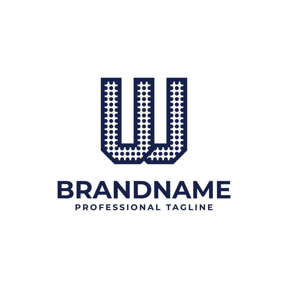 Letters UU Dot Monogram Logo, Suitable for business with UU initials vector
