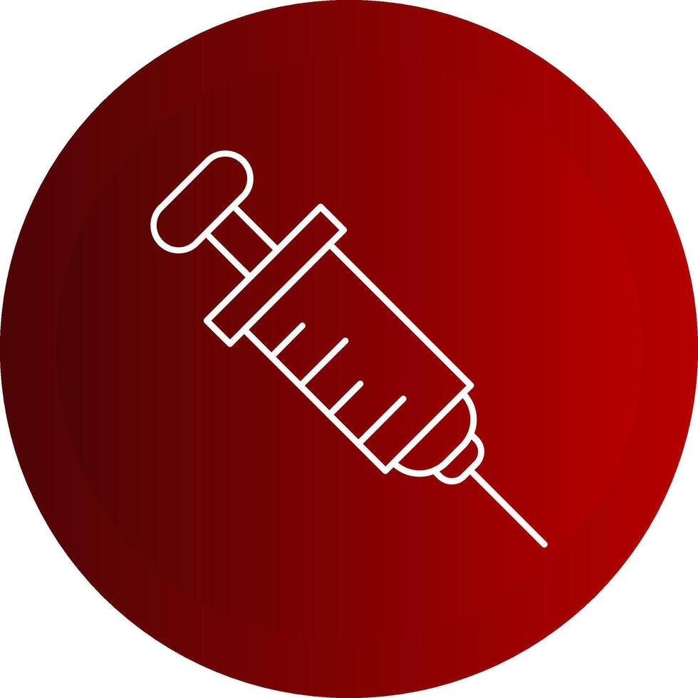 Injection Line Button Icon vector
