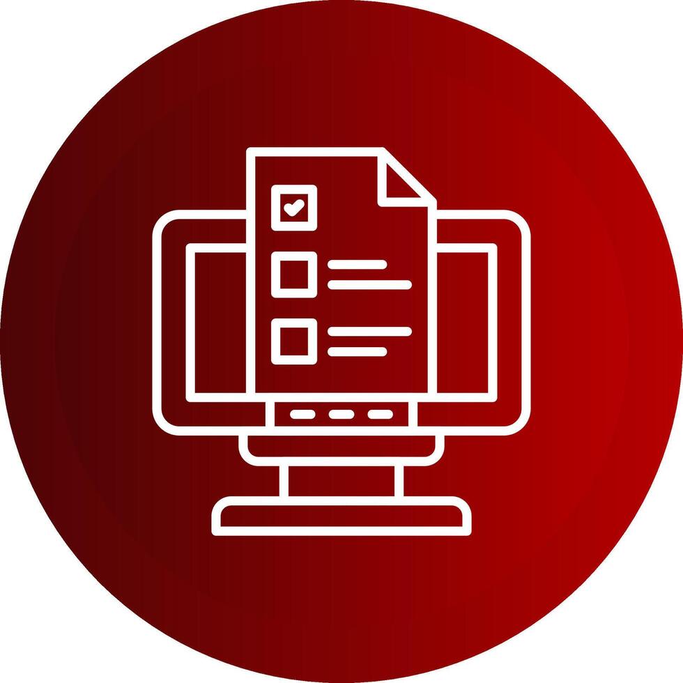 Brief Line Button Icon vector