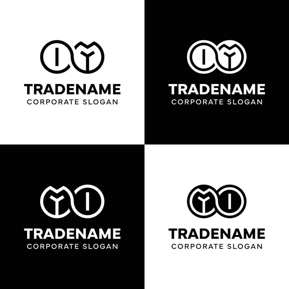 Letters OM and MO Infinity Logo, suitable for business with MO or OM related to Eternity vector