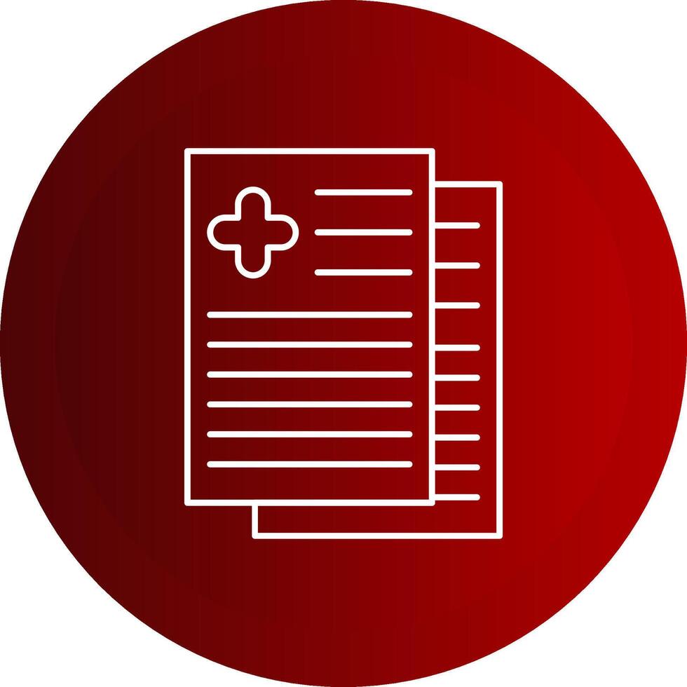 Report Line Button Icon vector