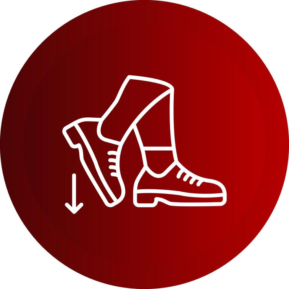 Stamp Line Button Icon vector