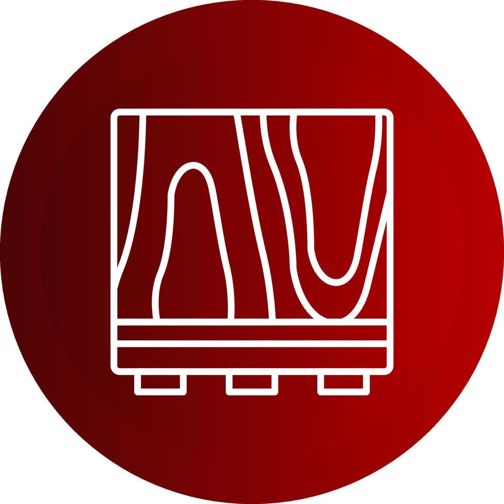 Floor Line Button Icon vector