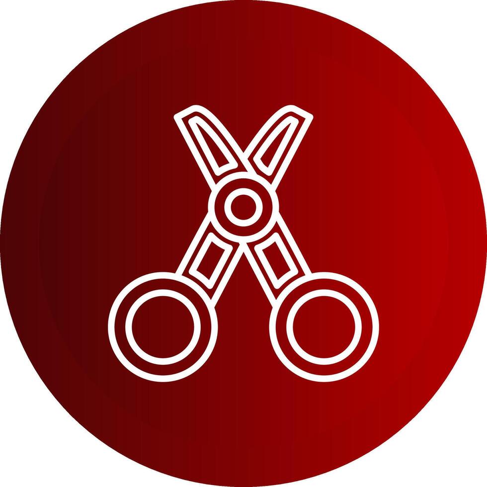 Tailor Line Button Icon vector