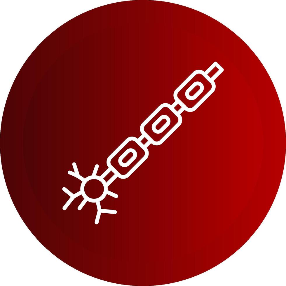 Myelin Line Button Icon vector