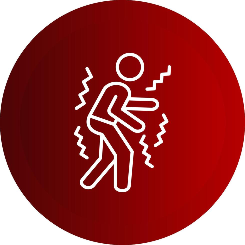 Parkinson Line Button Icon vector