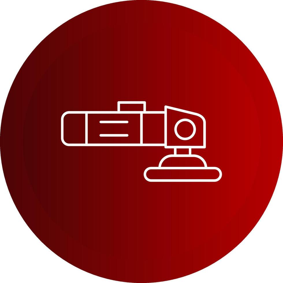Polisher Line Button Icon vector