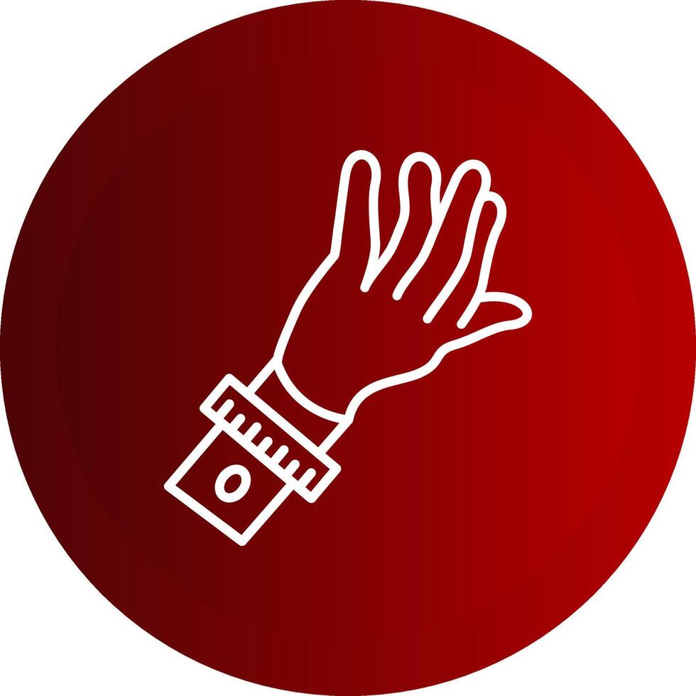 Mantoux Test Line Button Icon vector