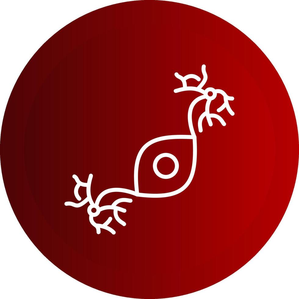 Pseudounipolar Line Button Icon vector