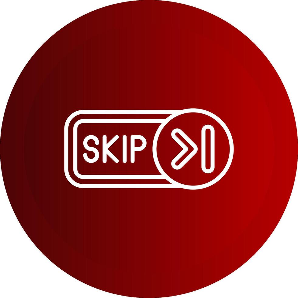 Skip Line Button Icon vector