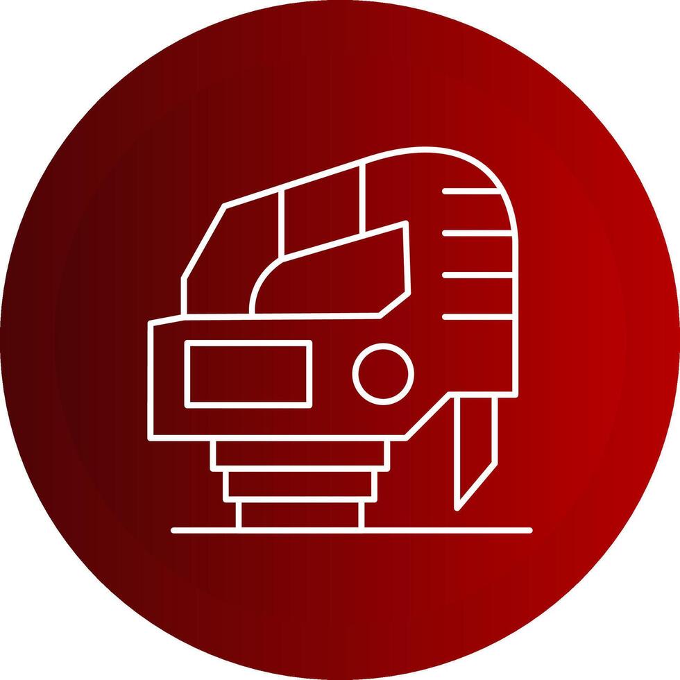 Jigsaw Line Button Icon vector