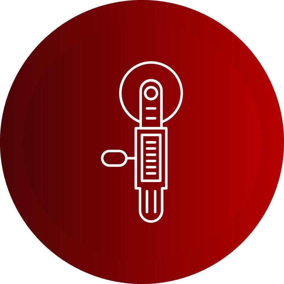 Tile Cutter Line Button Icon vector