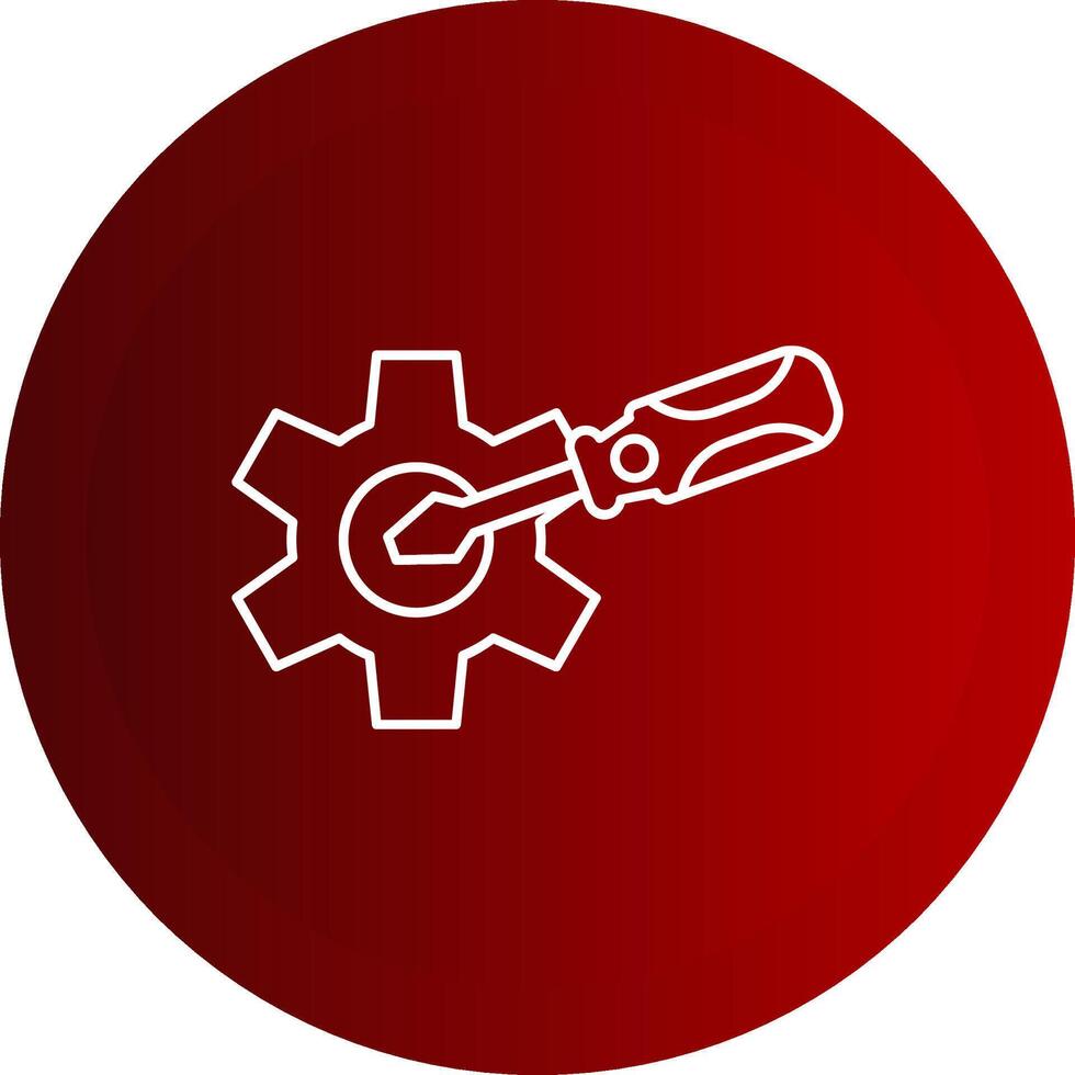 Repair Line Button Icon vector