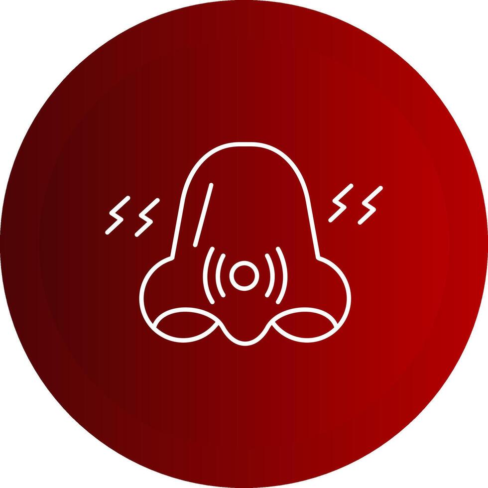 Congestion Line Button Icon vector