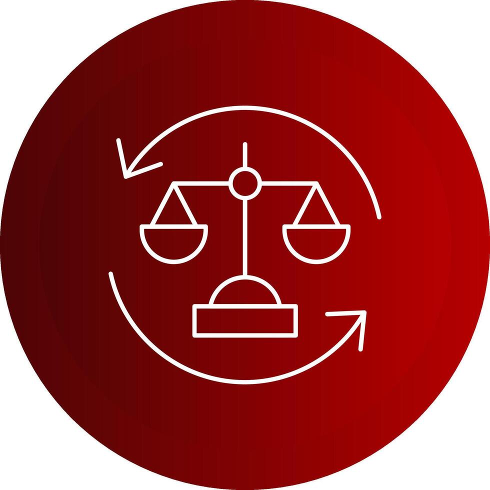 Balance Line Button Icon vector