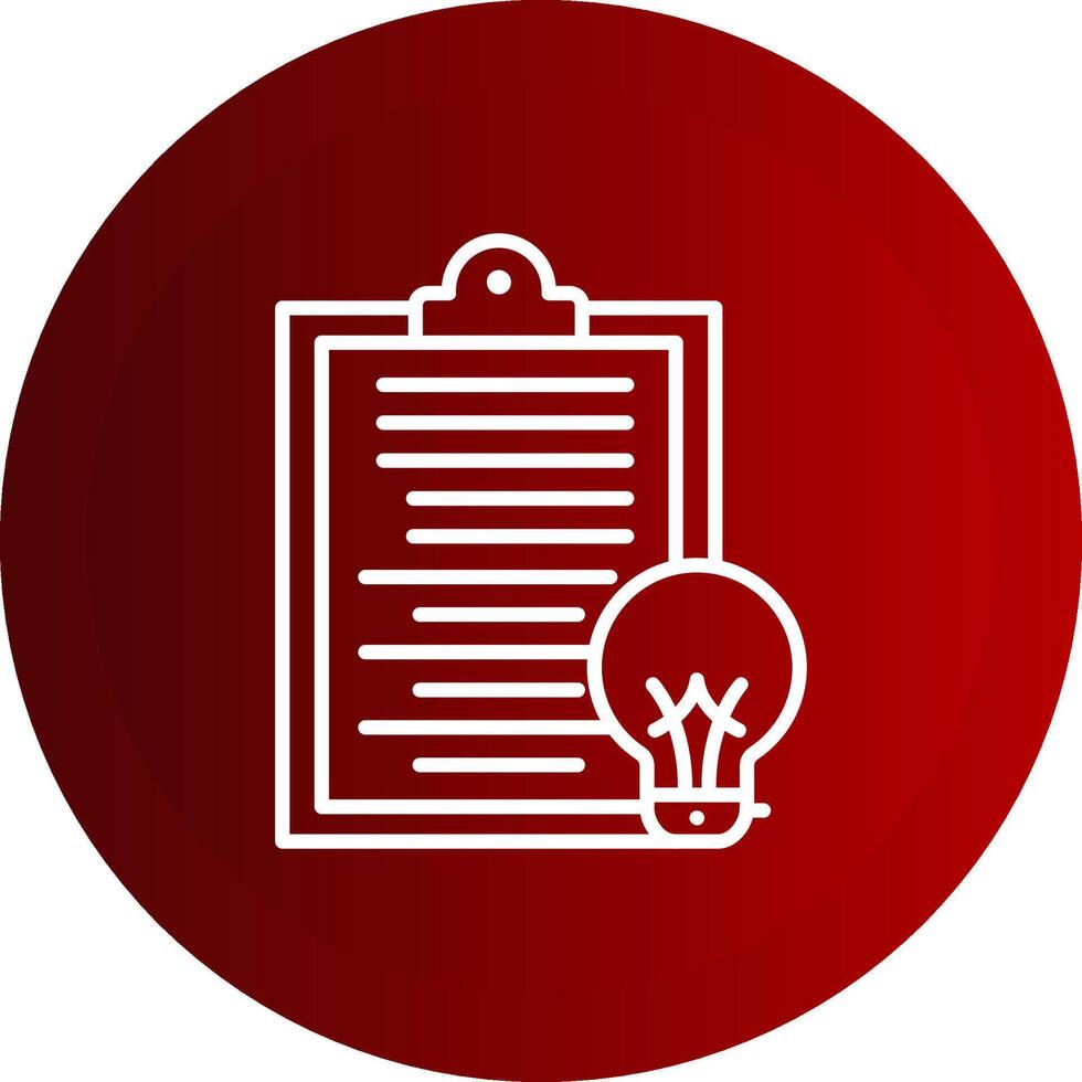 Summary Line Button Icon vector