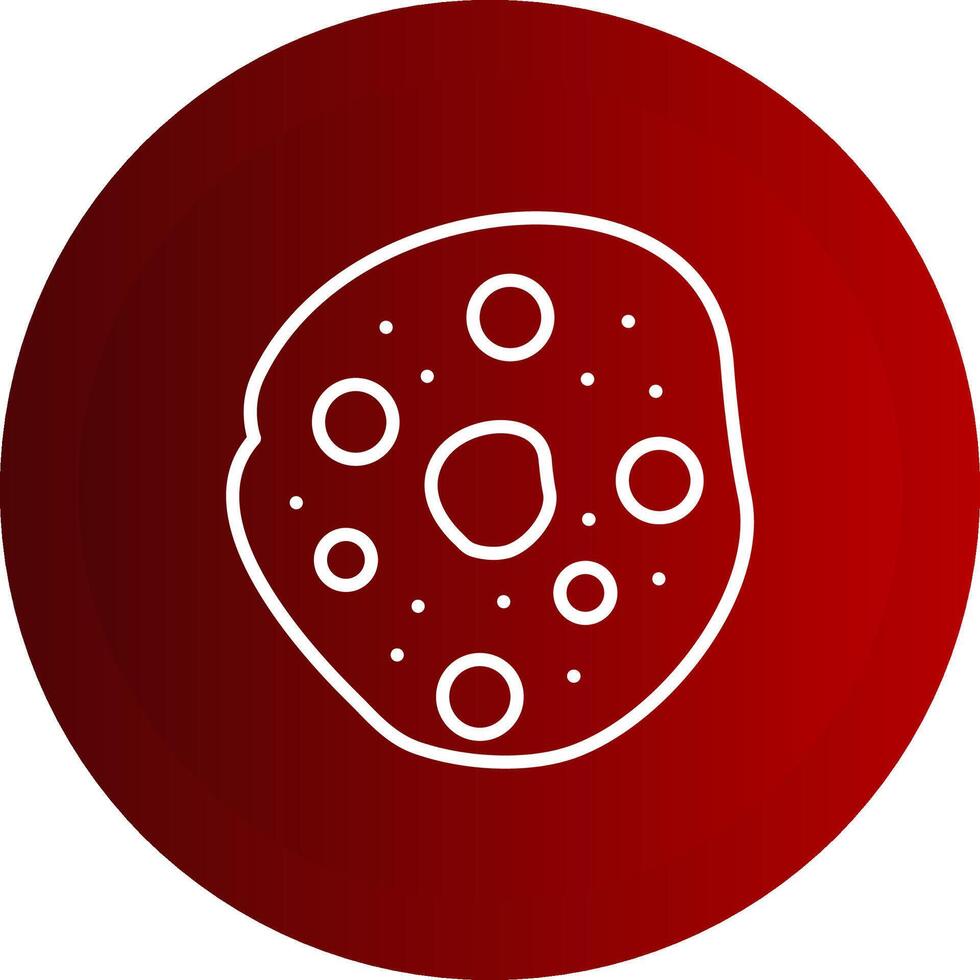 Schwann Cells Line Button Icon vector
