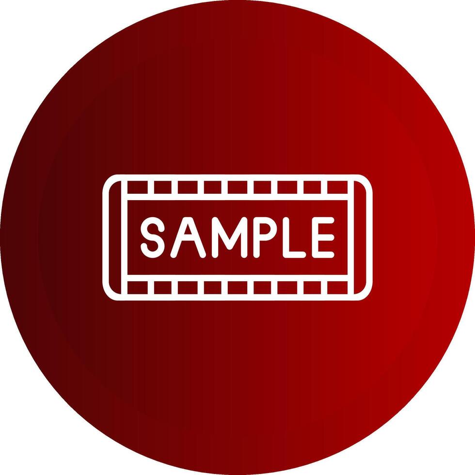 Sample Line Button Icon vector