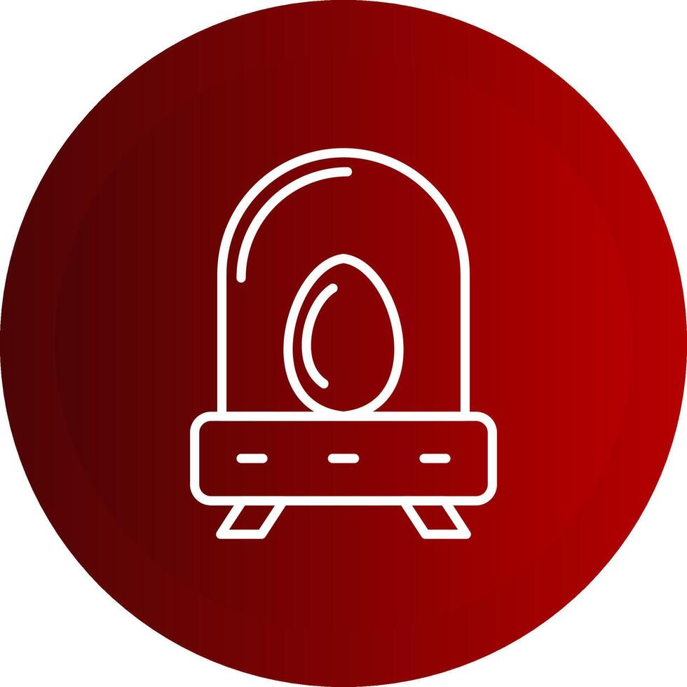 Incubation Line Button Icon vector