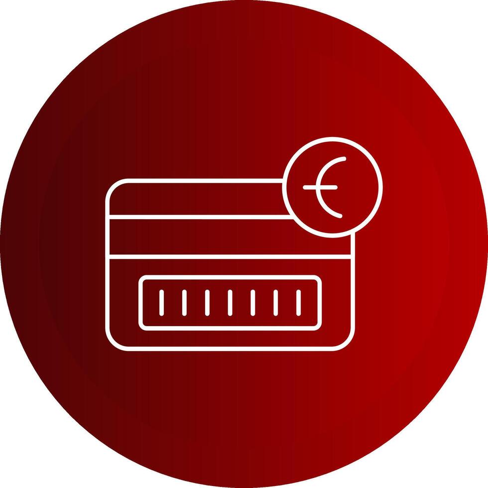 Tap To Pay Line Button Icon vector