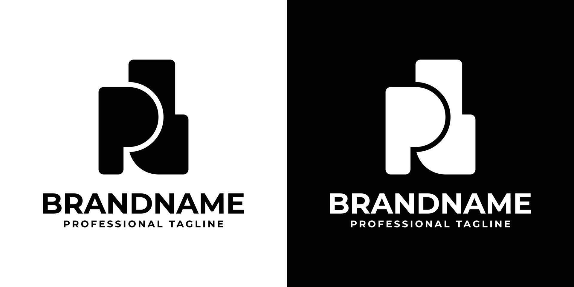 Letters PL Monogram Logo, , suitable for any business with PL or LP initials vector