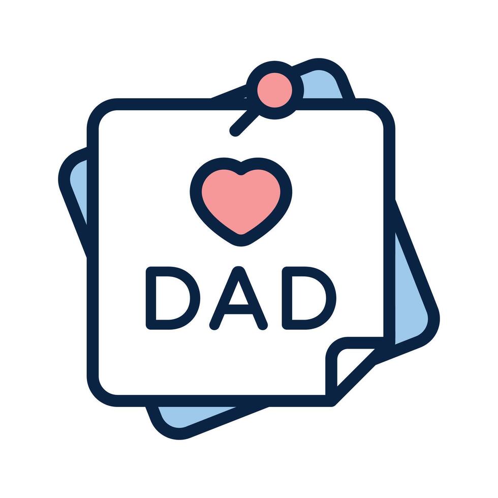 Get this creative icon of i love dad, father day design vector