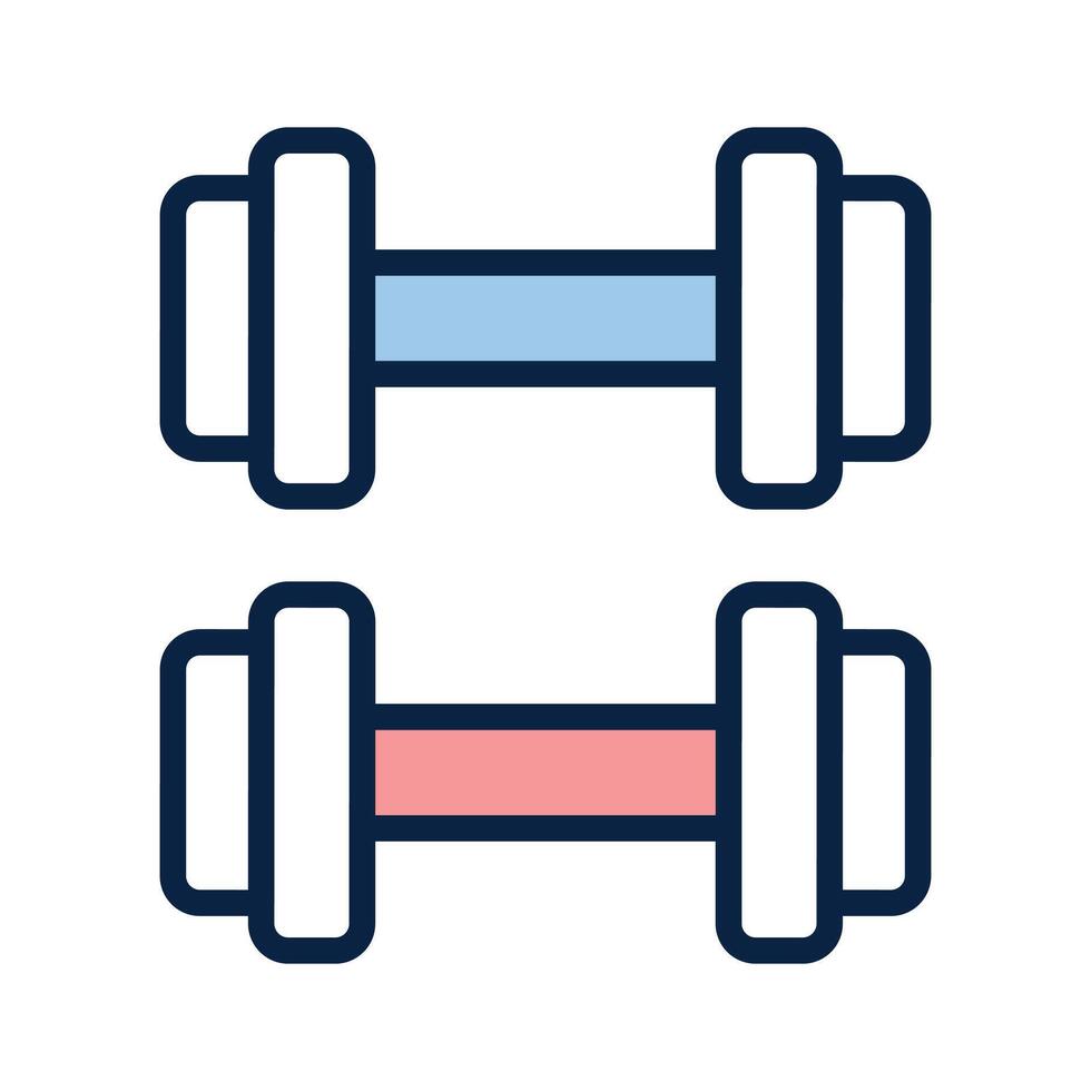 Modern icon of dumbbells, weightlifting tool vector