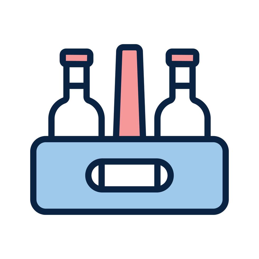 Bottles crate design, premium quality icon vector