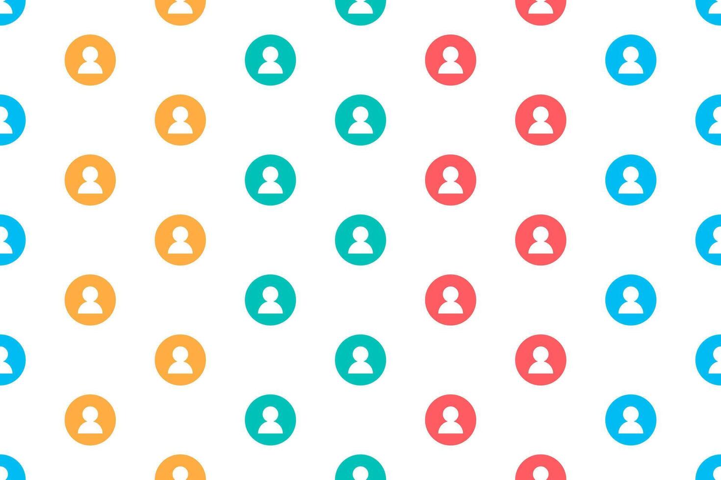 Seamless pattern social media background vector
