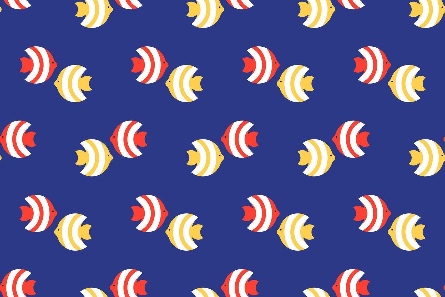 Ocean life seamless pattern background vector