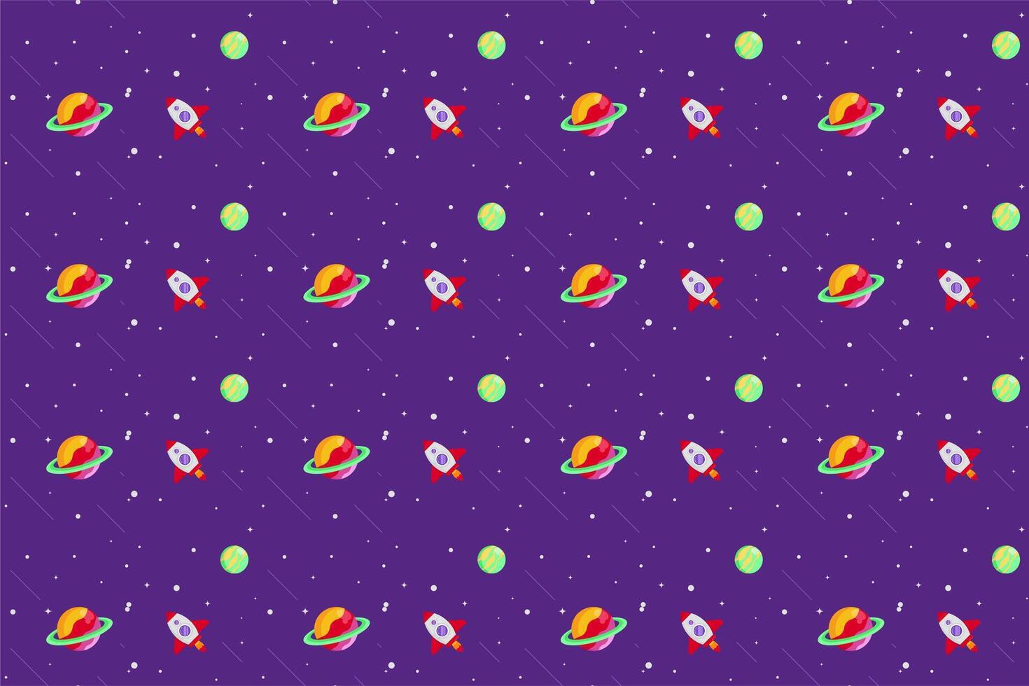 Outer space seamless pattern background vector