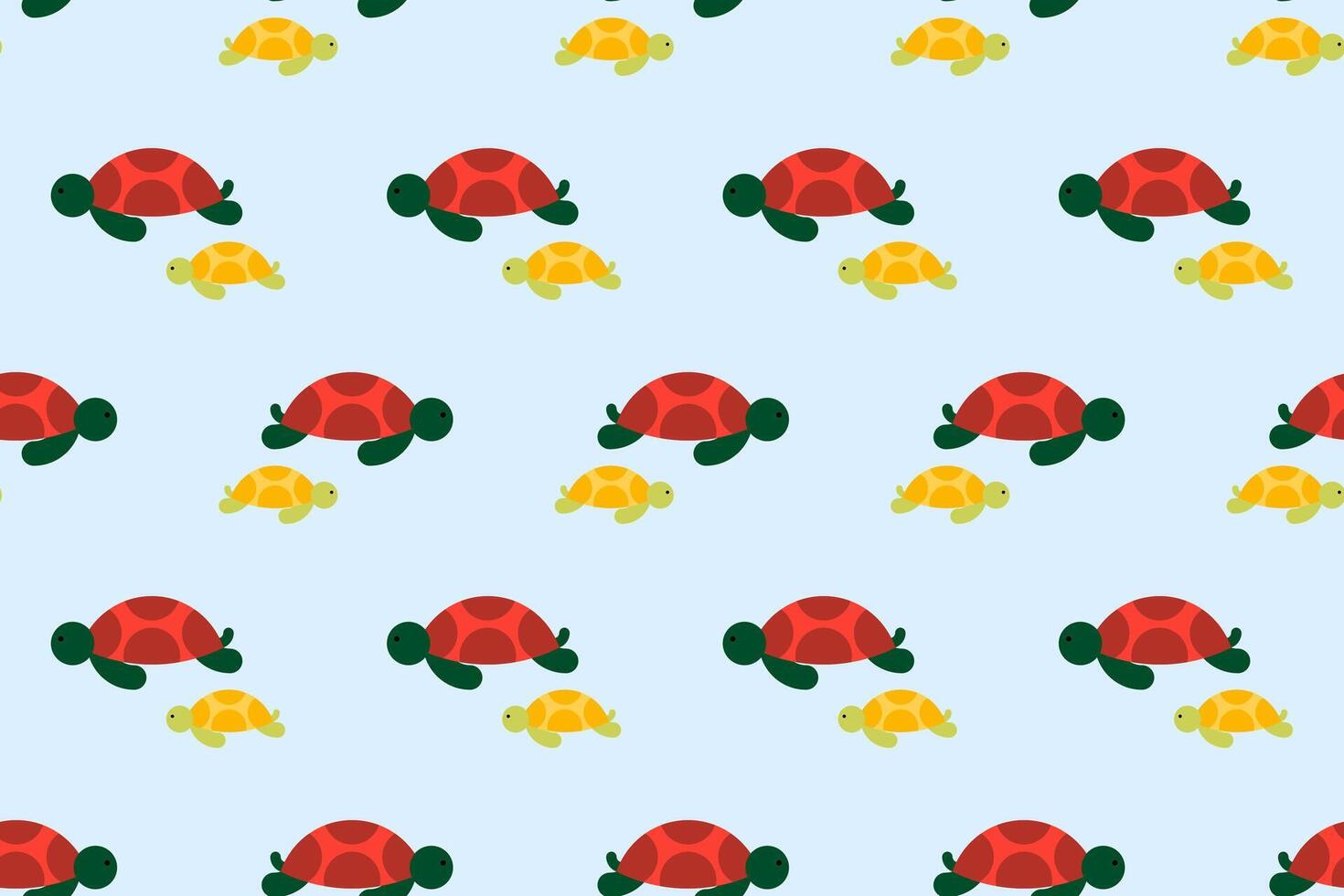 Ocean life seamless pattern background vector