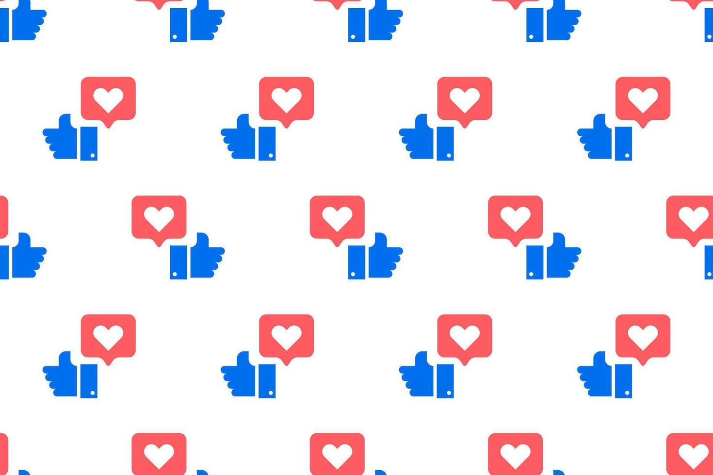 Seamless pattern social media background vector