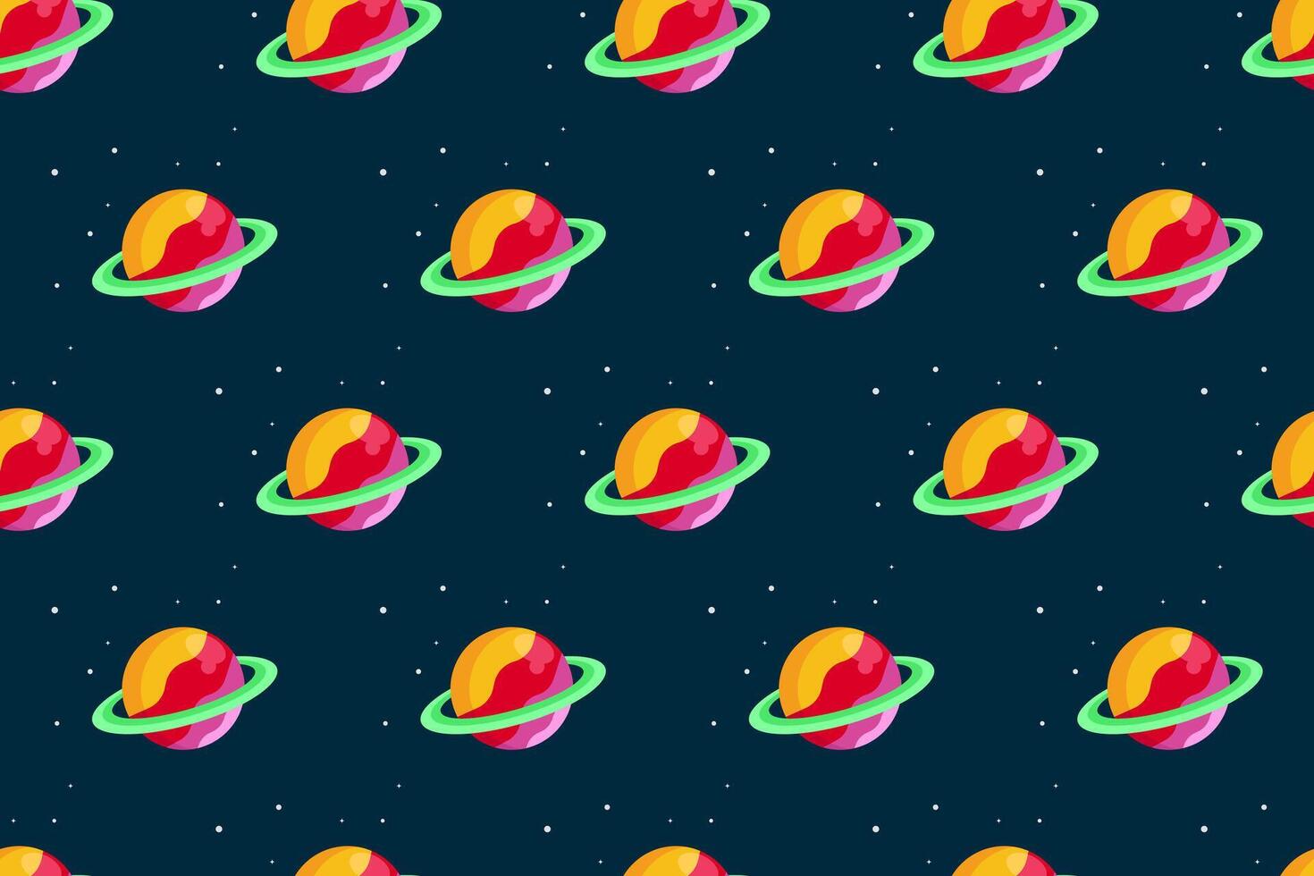 Outer space seamless pattern background vector