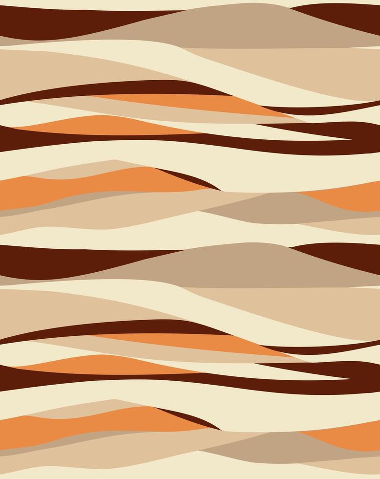 Pattern illustration in graphic style of desert dunes. Art for wallpapers, decoration, prints on fabrics, gift paper and etc... vector