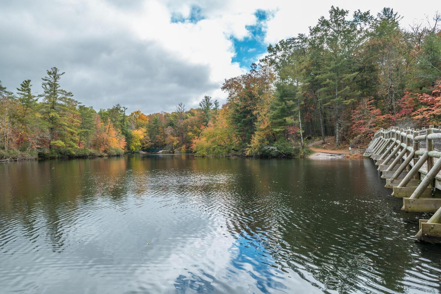 Byrd lake at the Cumberland mountain state park Tennessee photo